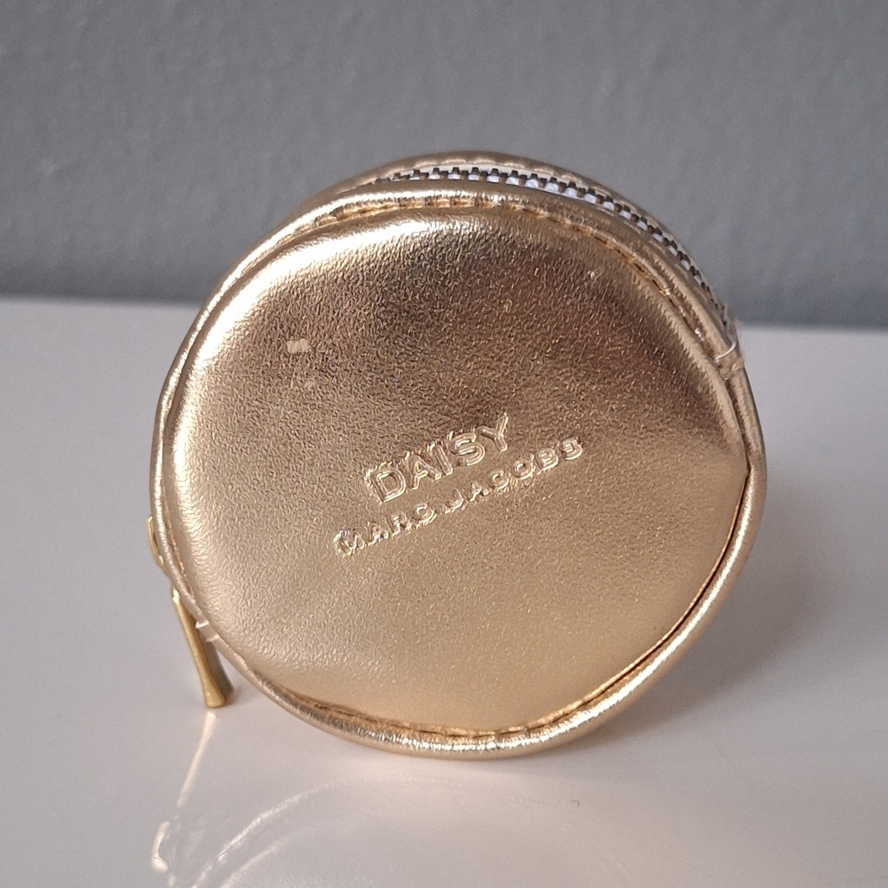 Marc Jacobs Daisy Metallic Gold Coin Pouch